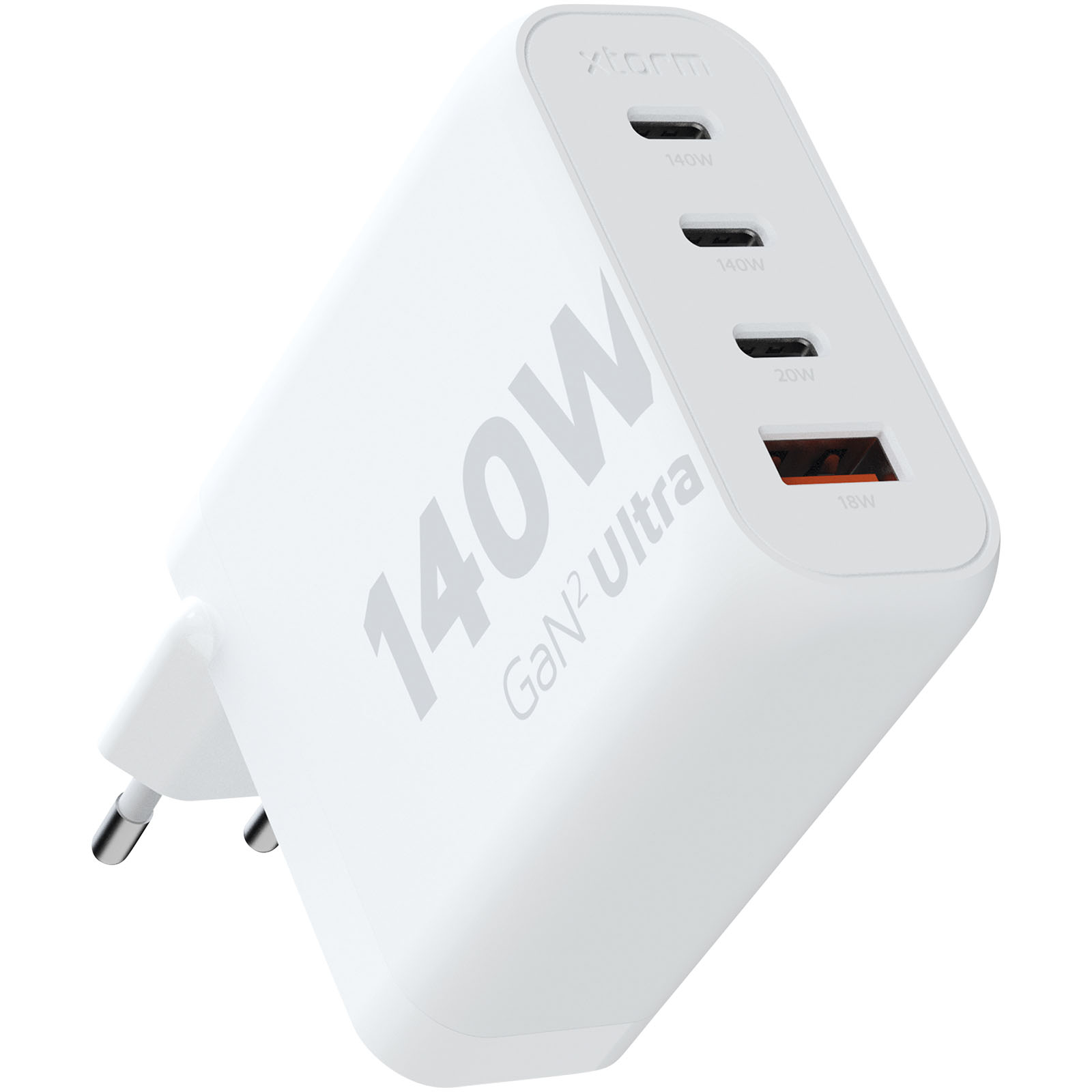 Xtorm XEC140 GaN² 140 W Ultra Cargador de pared - Blanco
