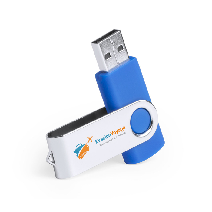 Memoria USB de 32GB con Mecanismo de Giro y Clip de Metal - Arguis