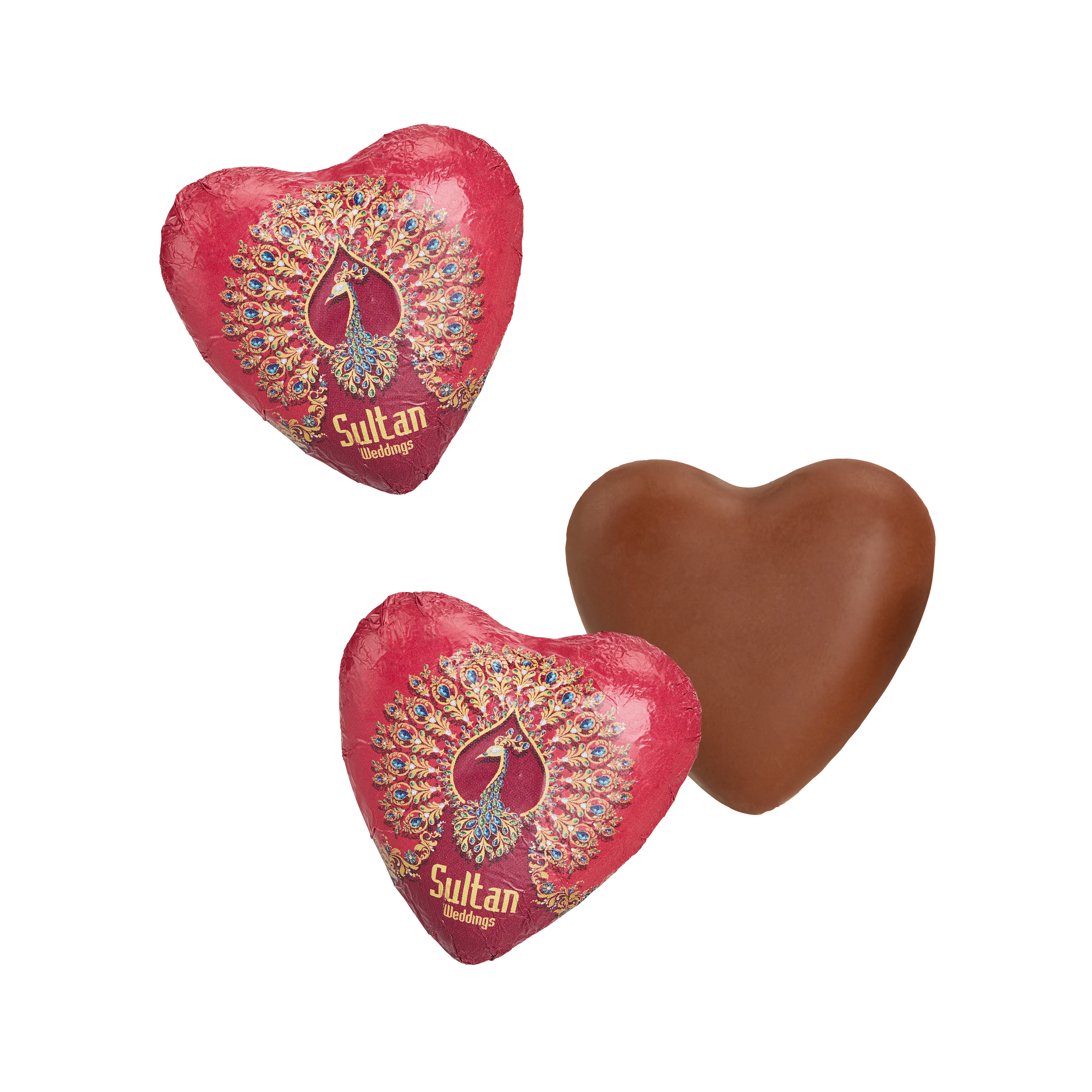 Corazón de Chocolate Dulce - La Zaida impreso con logotipo