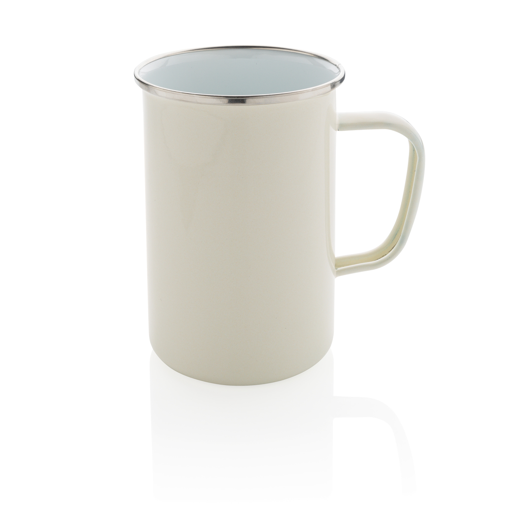 Taza de camping de esmalte extra grande y ligera 680ml - Briñas