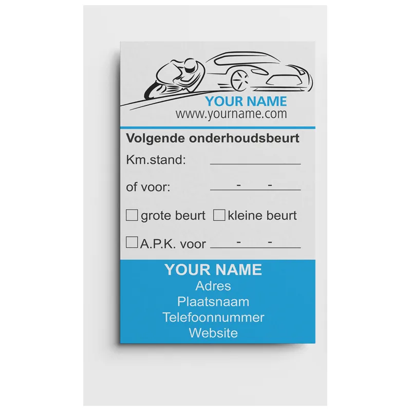 Tarjetas de mantenimiento de coches - Villarta de San Juan