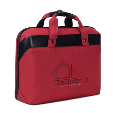 Bolso para computadora portátil R-PET con correa para el hombro - La Nava de Ricomalillo