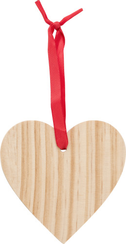 Adorno de Navidad de Corazón de Madera - Isuerre