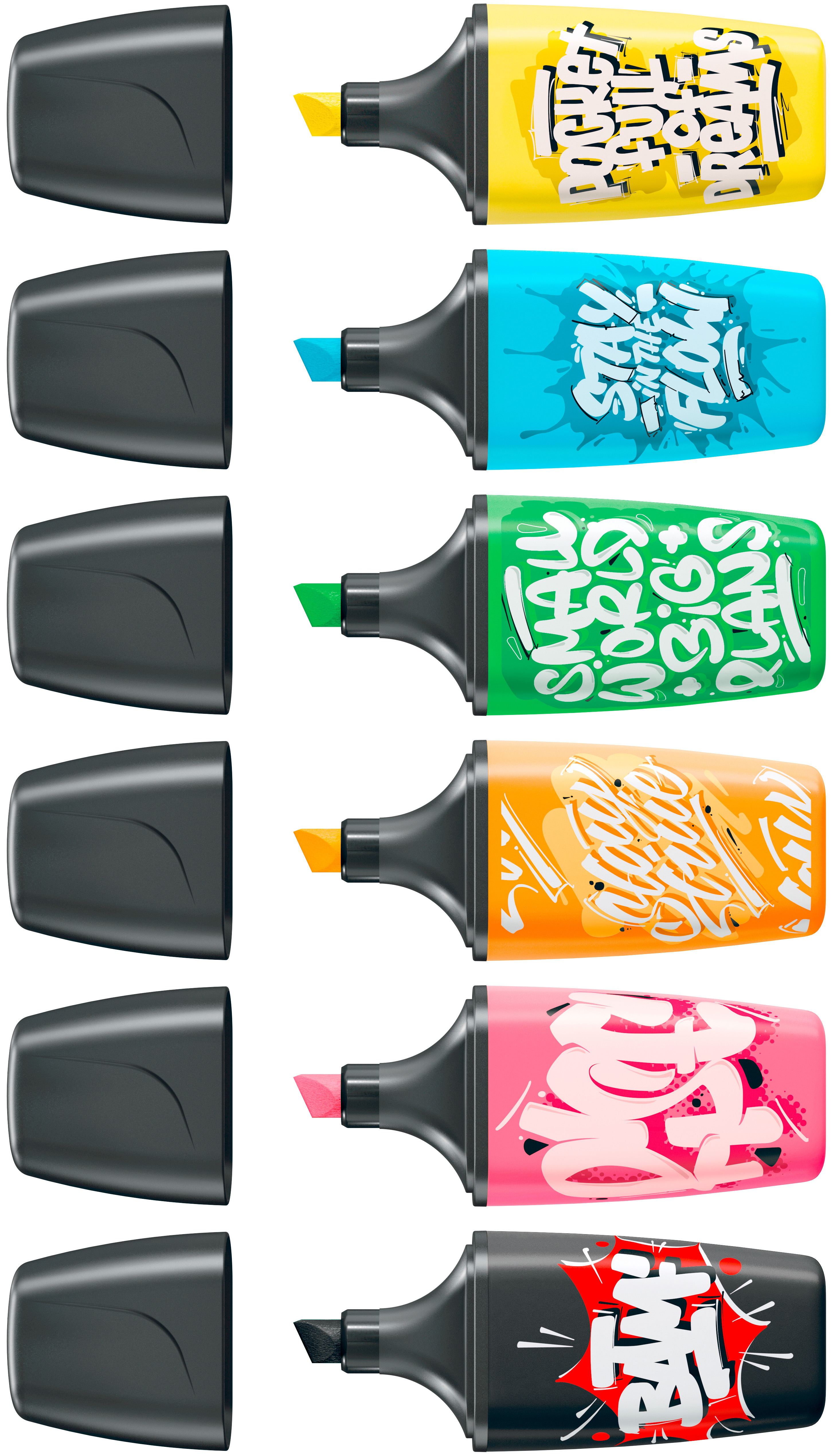 Stabilo Boss® MINI GRAFFITI HIGHLIGHTERS by Snooze One - Masquefa