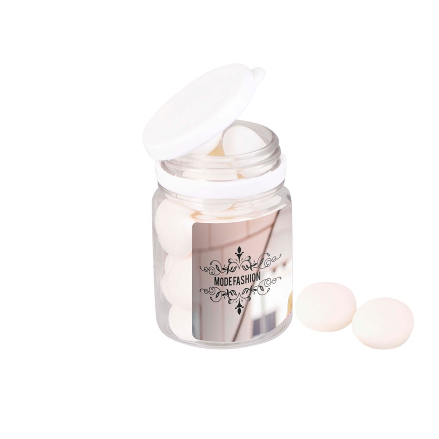 Lata de Dulces Mentos con Etiqueta a Color Completo - Jaén