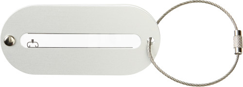 Etiqueta de equipaje de aluminio con cierre de cordón metálico - Little Snoring - Costitx