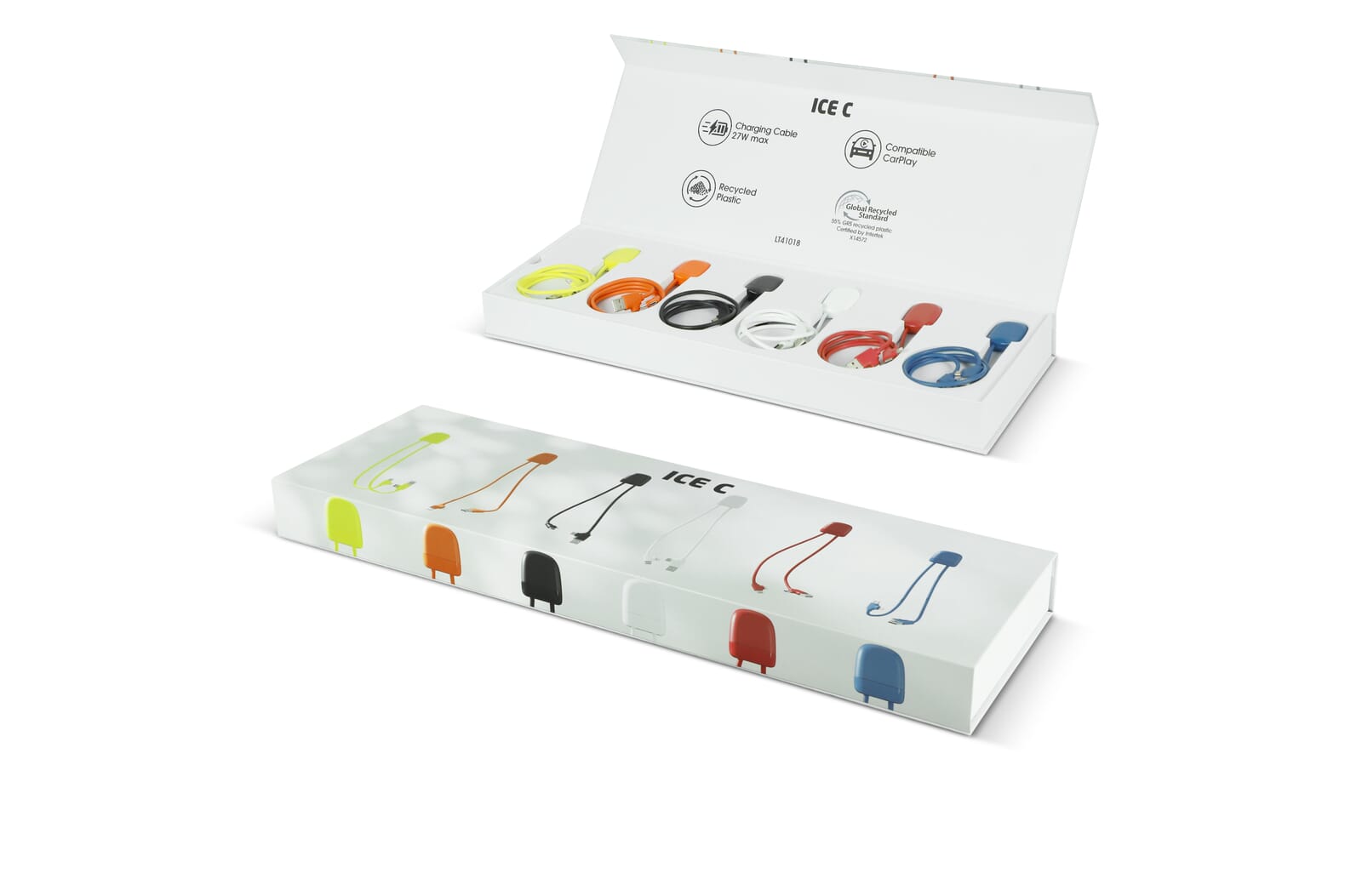 Caja de Presentación de Cables de Carga Xoopar Ice-C GRS - Nambroca bedrukken met logo