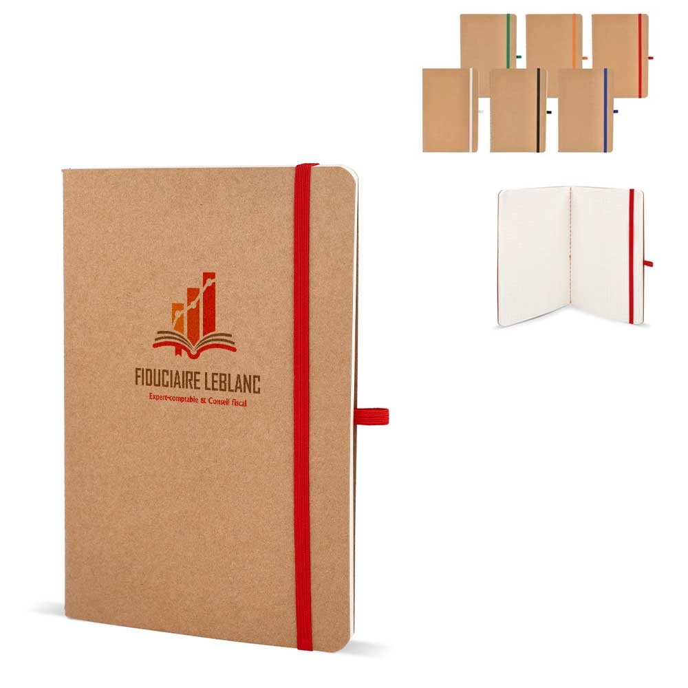 Cuaderno de tapa blanda papel Kraft A5