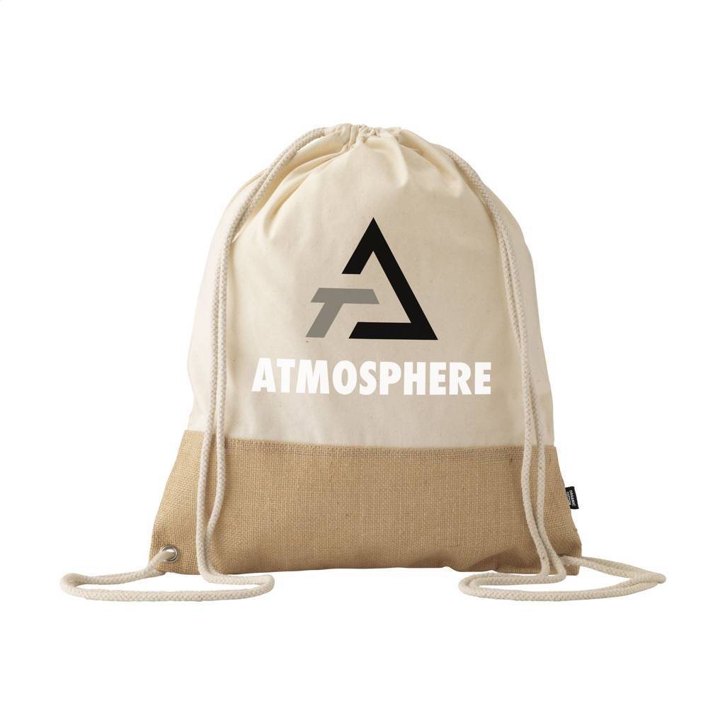 Mochila Ecológica de Algodón Orgánico y Yute - Ciudad Real