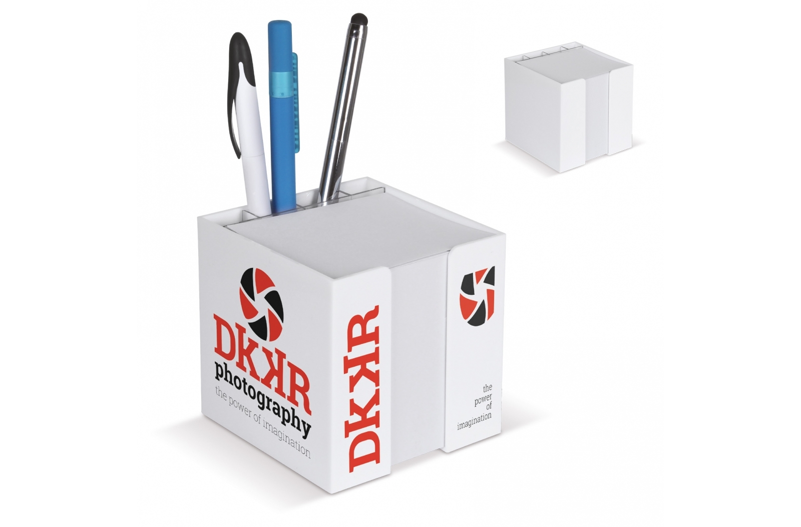 Bloc de notas en forma de cubo con compartimentos transparentes - Manlleu