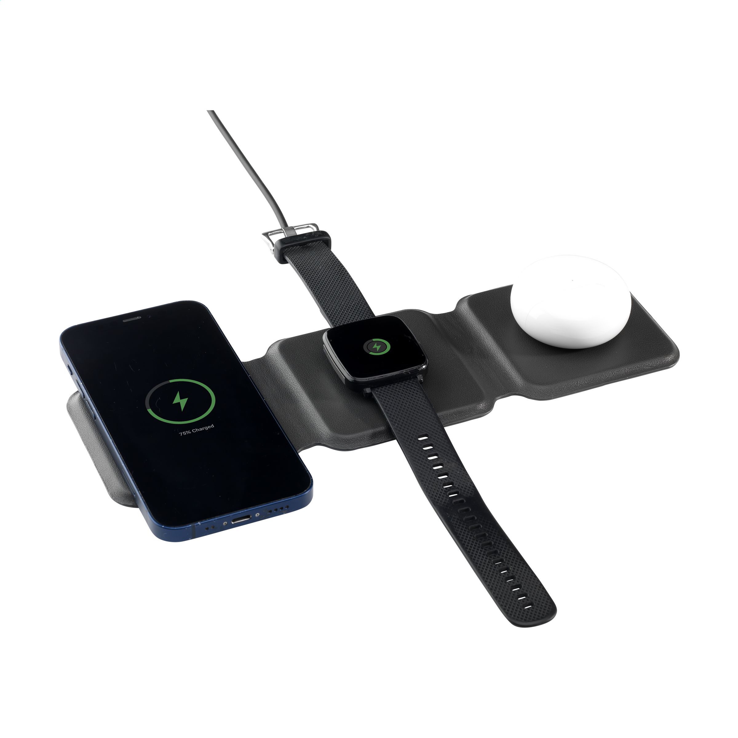 Cargador Inalámbrico Plegable EcoCharge 3-en-1 - Figaró-Montmany
