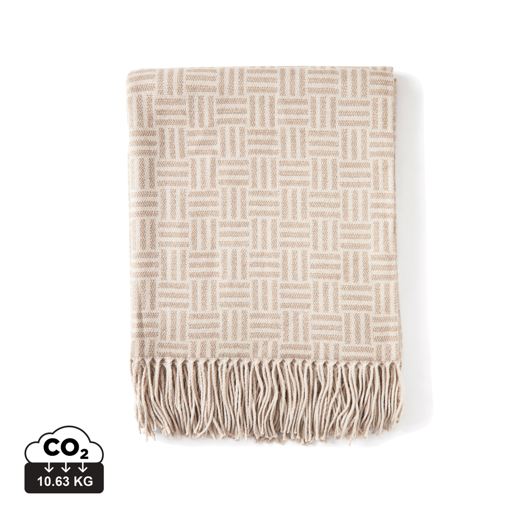 Manta Tejida Jacquard Geométrica - East Malling - Torrejón de Ardoz