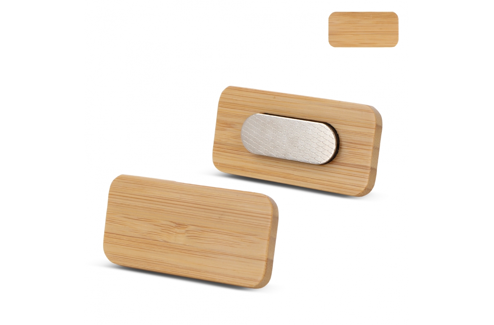 Insignia de bambú con imán - Benferri