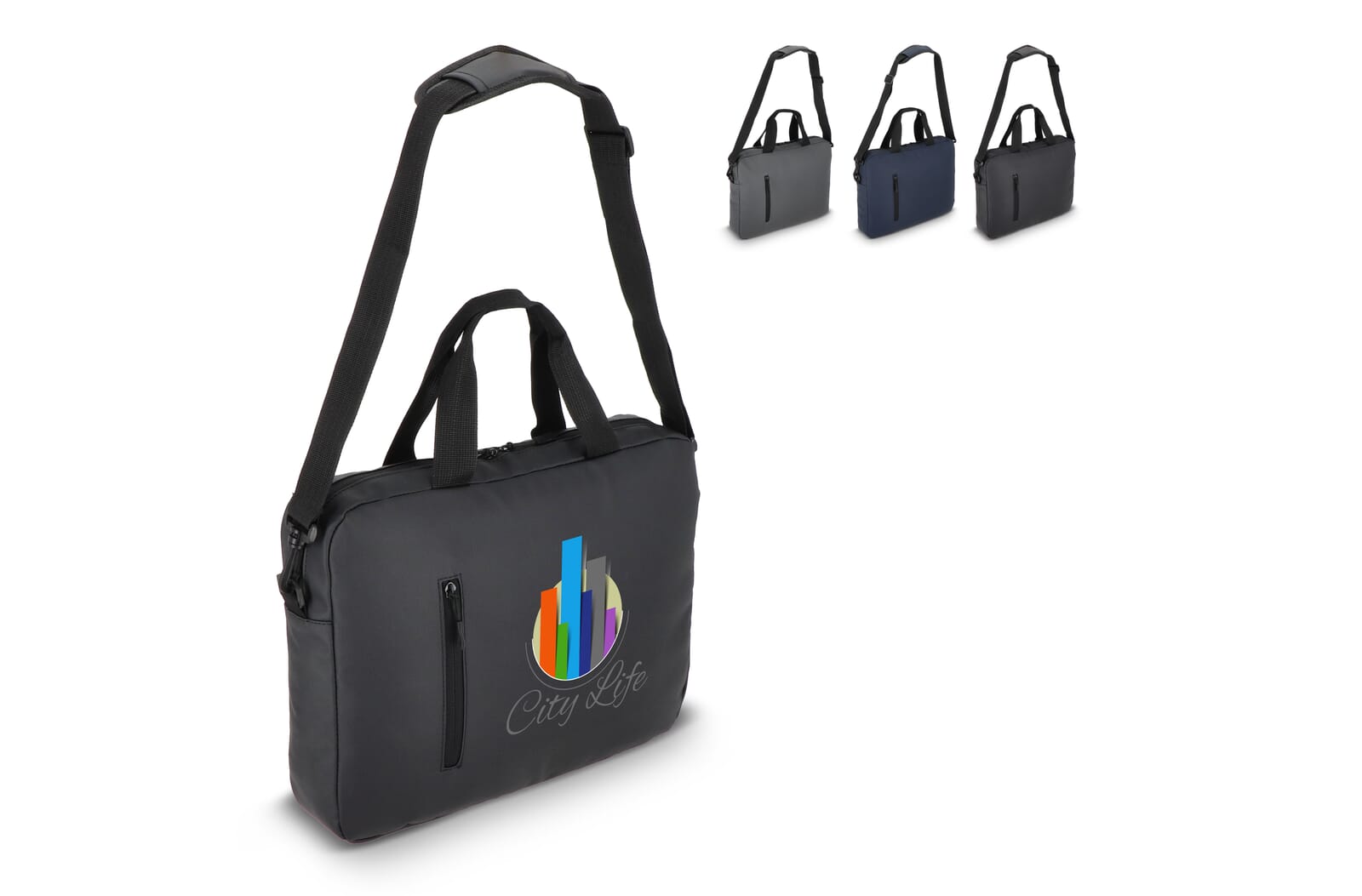 Bolso Mensajero de PU para Portátil - Olèrdola impreso con logotipo