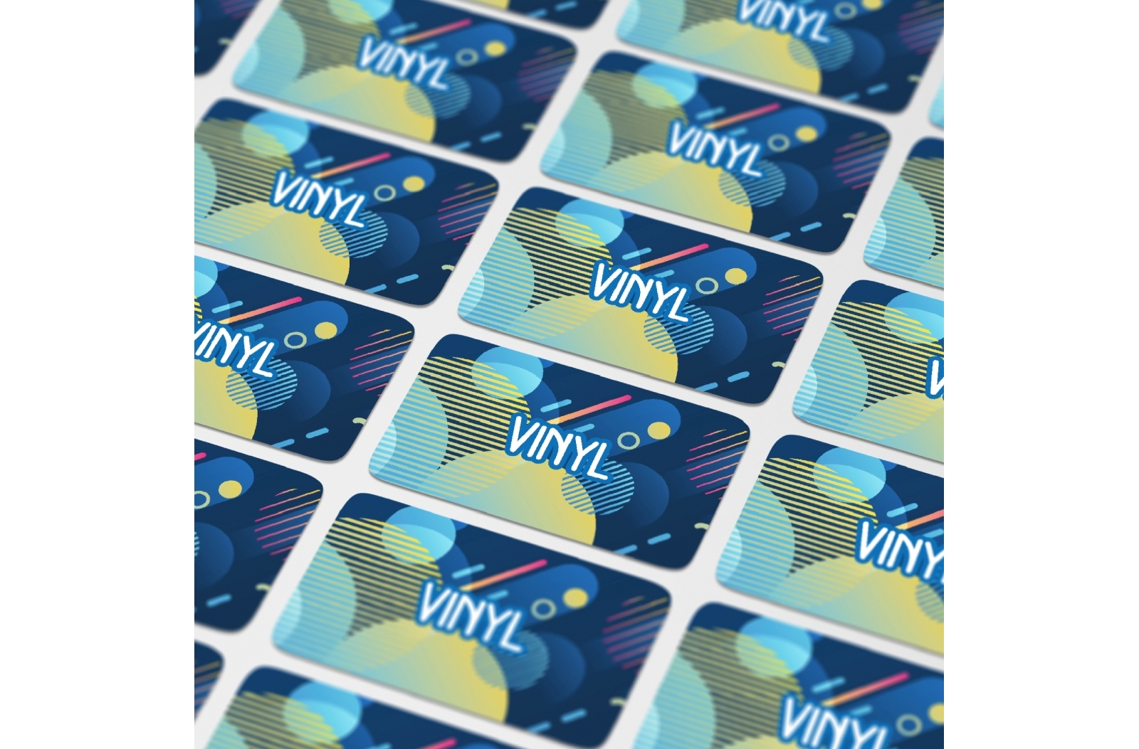 Vinyl Sticker Rectangle 60x25mm