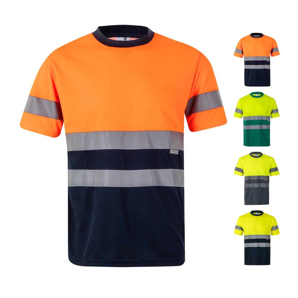 Camiseta Técnica Bicolor Reflectante - Parrillas
