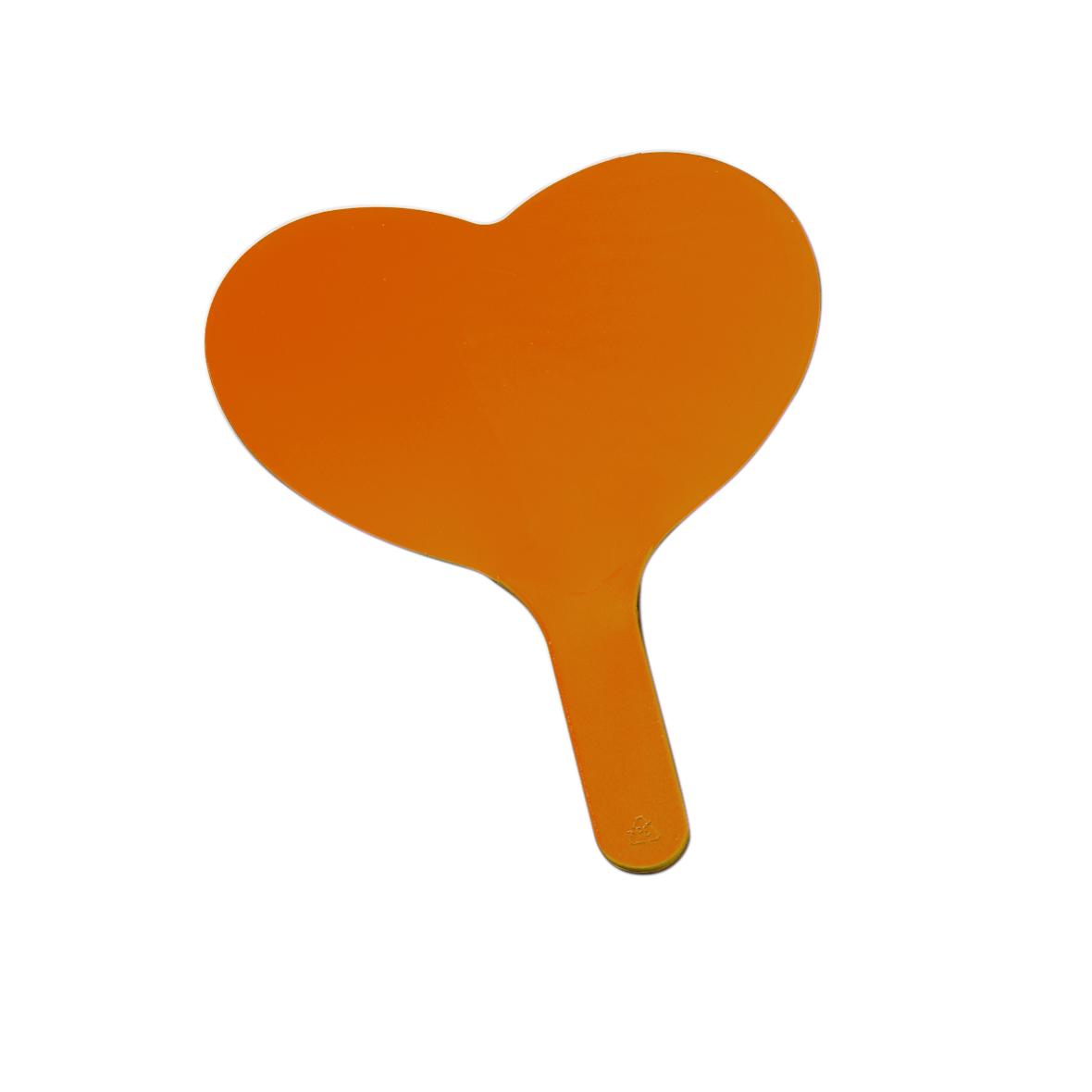 Abanico de Plástico en Forma de Corazón - Albarreal de Tajo