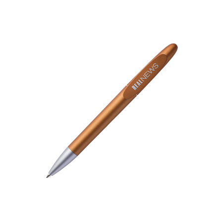 Bolígrafo de punta de bola metálica ICON IC400 con barril y tapa coloreados - Paderne