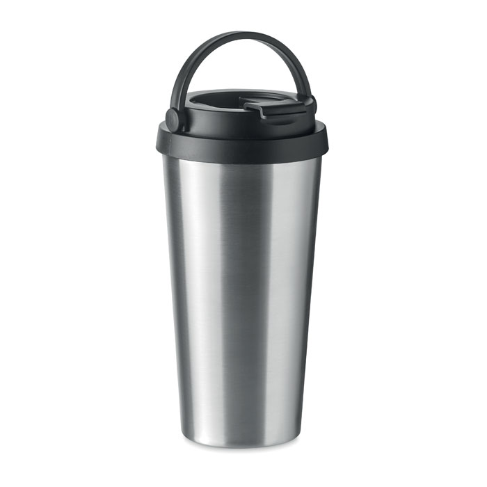 Vaso térmico de acero inoxidable de doble pared con asa 500ml - Secastilla