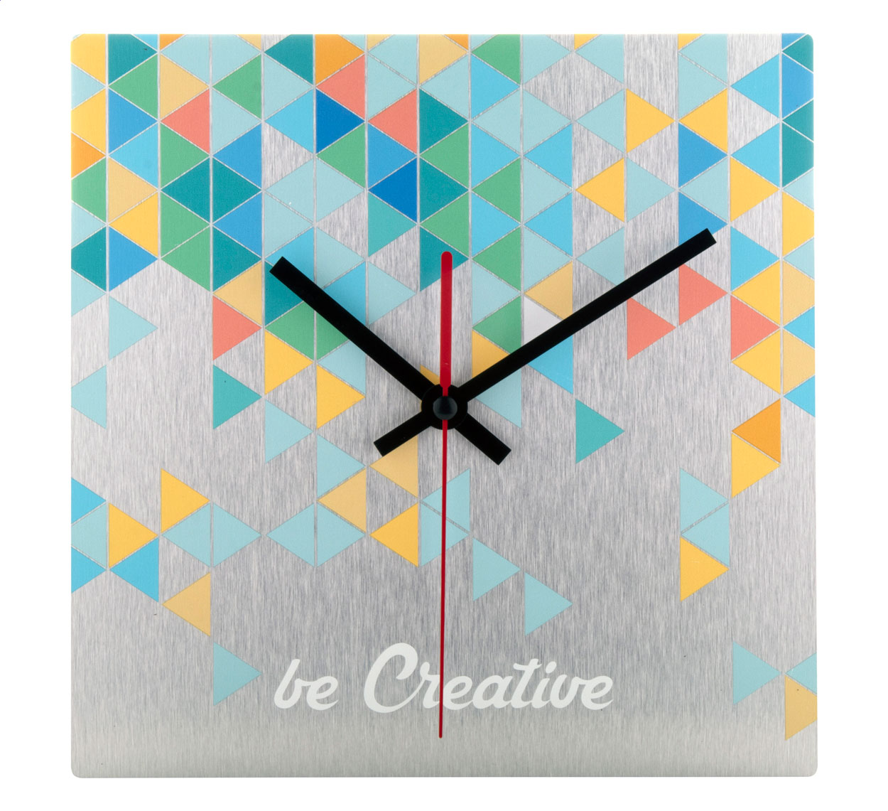 Reloj de Pared Aluminio Cuadrado - Burgos