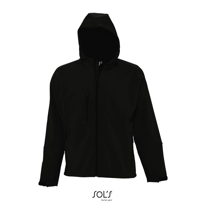 Chaqueta Softshell con Capucha para Hombre - La Puebla de Castro