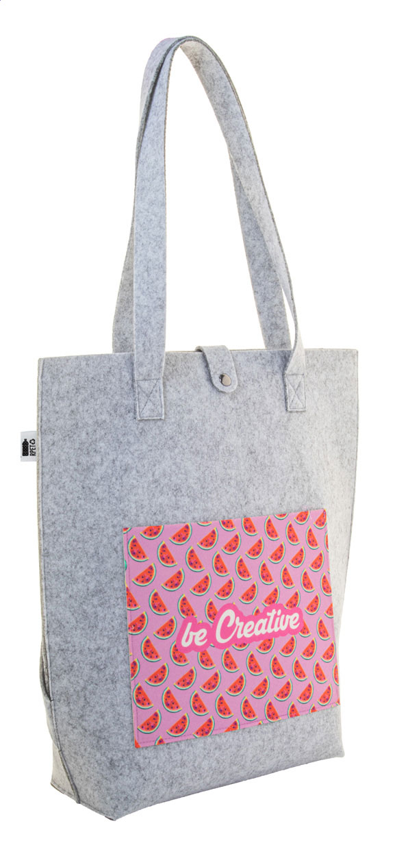 Bolso Mochila EcoFelt Personalizado - Fuente el Fresno impreso con logotipo