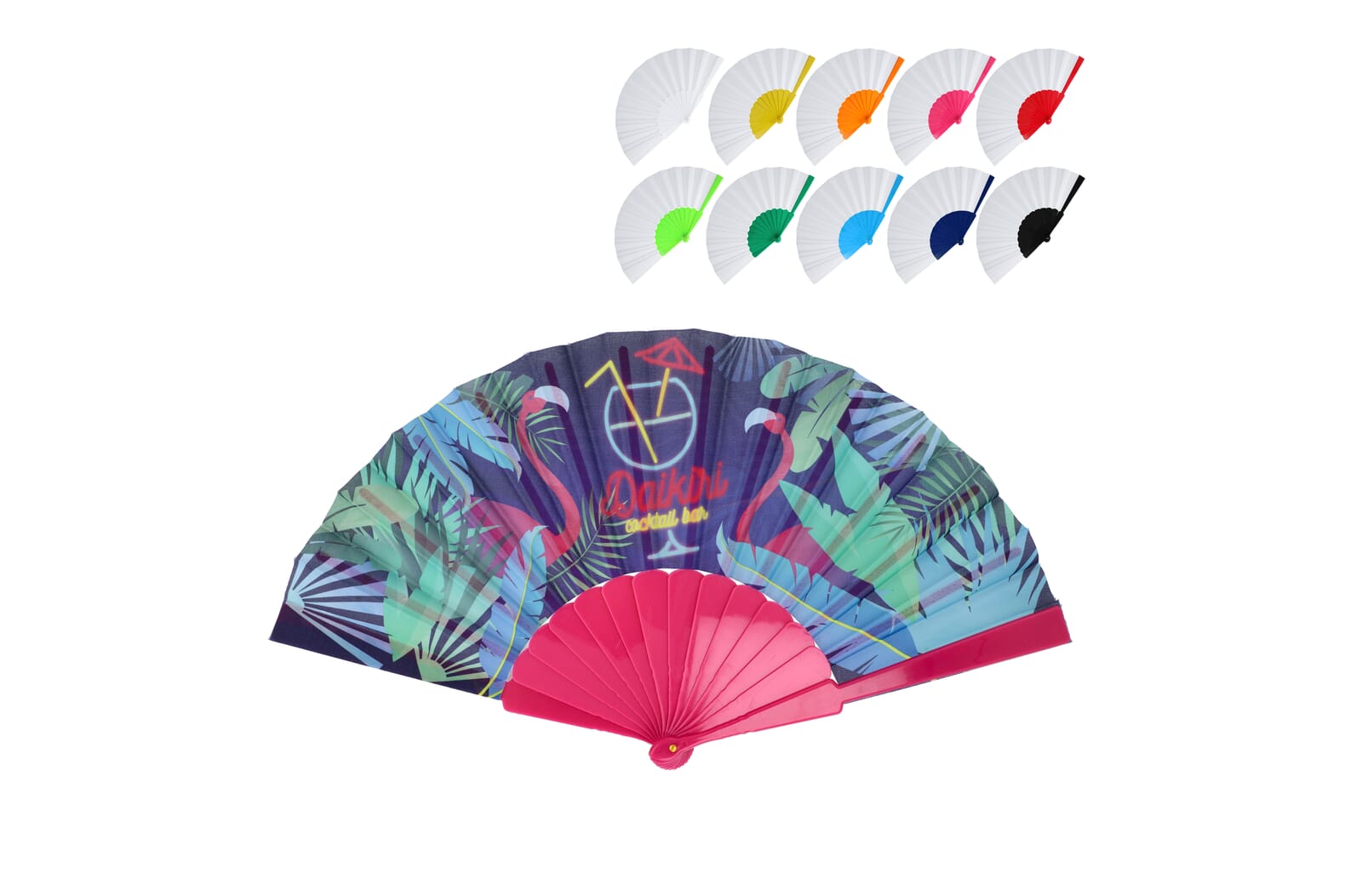 Abanico Personalizado de Plástico y Poliéster - Formentera del Segura