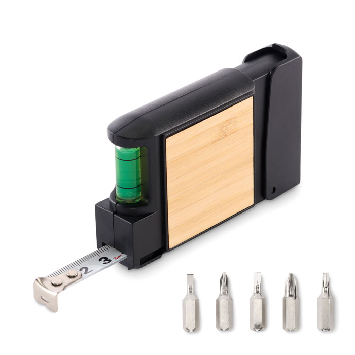 Cinta Métrica Multifuncional 3M con Detalles de Bambú - Montuïri