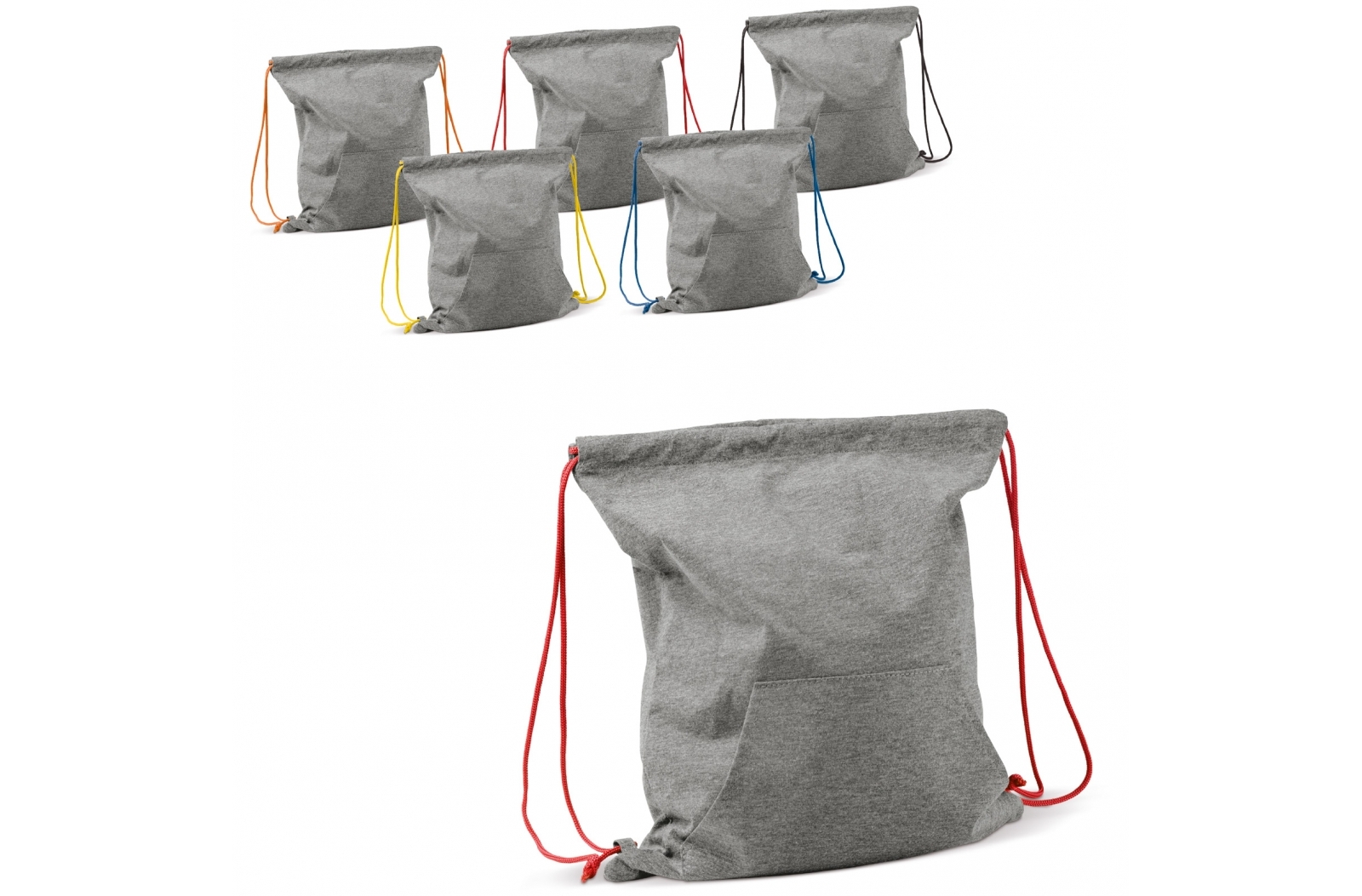 Mochila con cordón estilo sudadera retro con bolsillo tipo canguro - Villanueva de Cameros