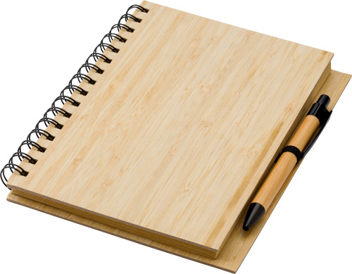 Set de Cuaderno y Bolígrafo de Bambú - Vitoria-Gasteiz