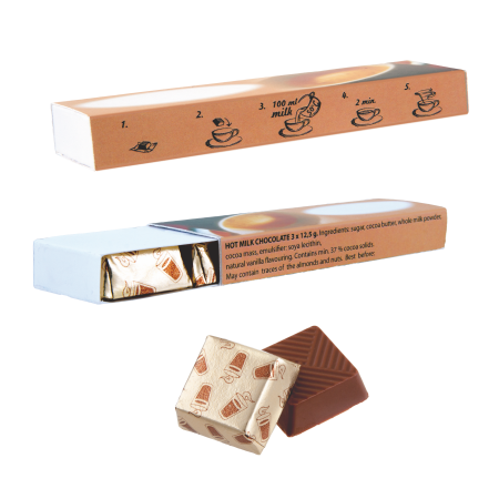Conjunto de Chocolate Caliente de 3 Piezas en Caja Impresa - Adahuesca