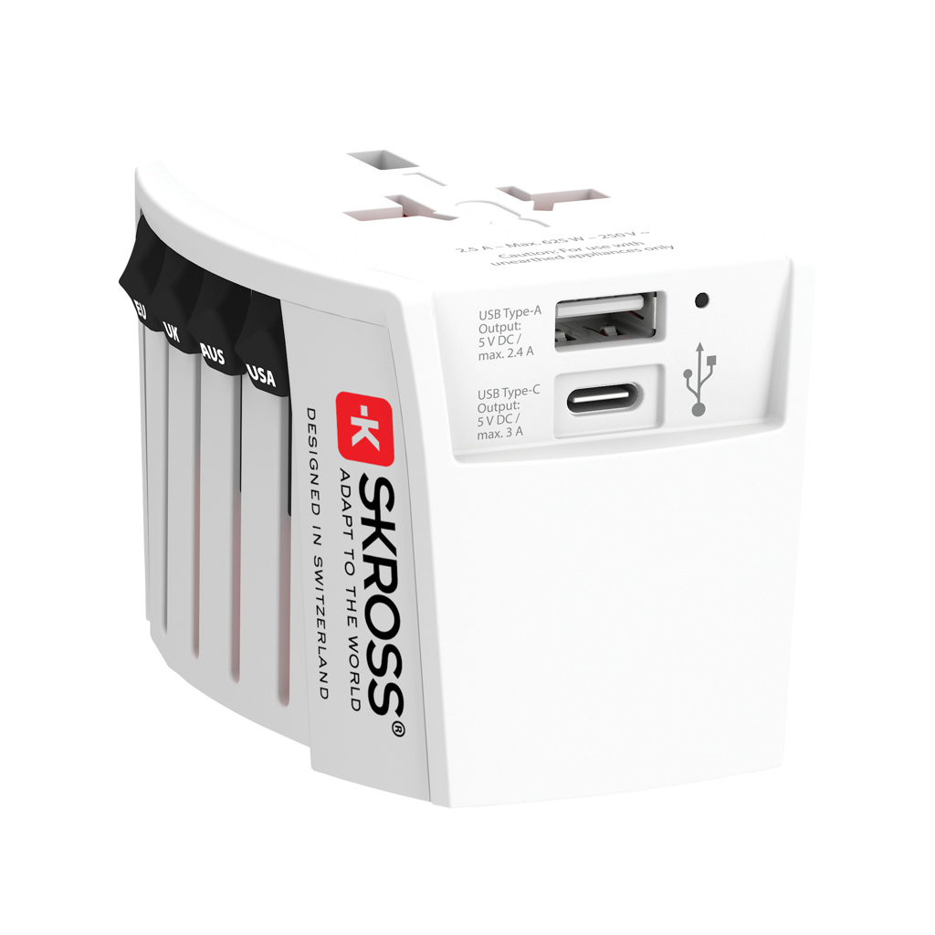 Adaptador de Viaje Universal con USB A y C - Lagata