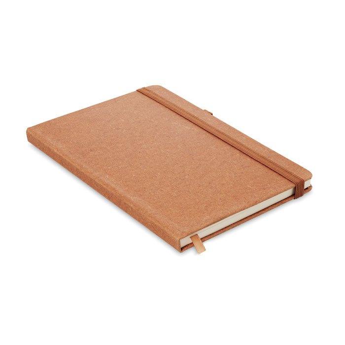 Cuaderno A5 con cubierta de cuero reciclado y látex PU - Òdena