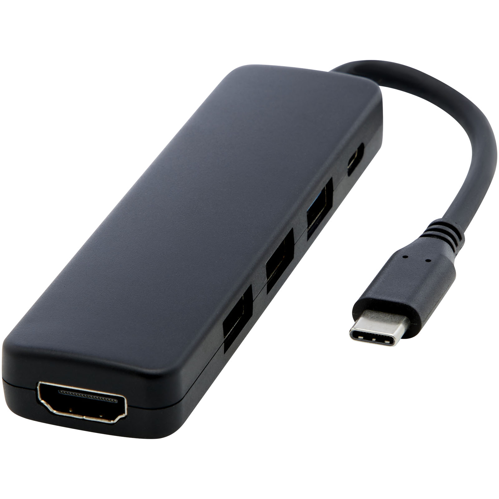 Adaptador multimedia de plástico reciclado Loop RCS USB 2.0-3.0 con puerto HDMI - Ugena