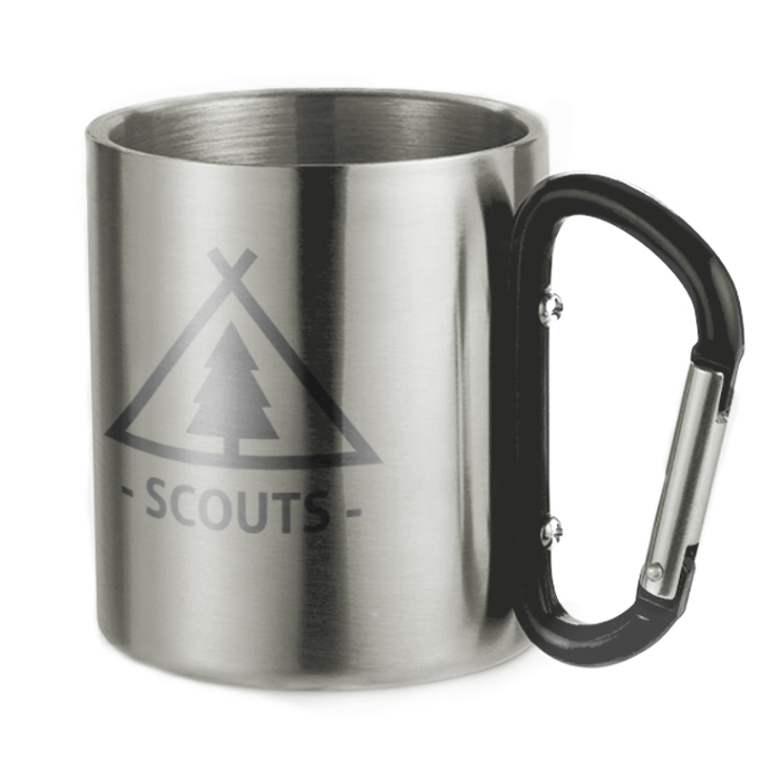 Taza de Mosquetón de Acero Inoxidable de Doble Pared 220ml - Castillonroy