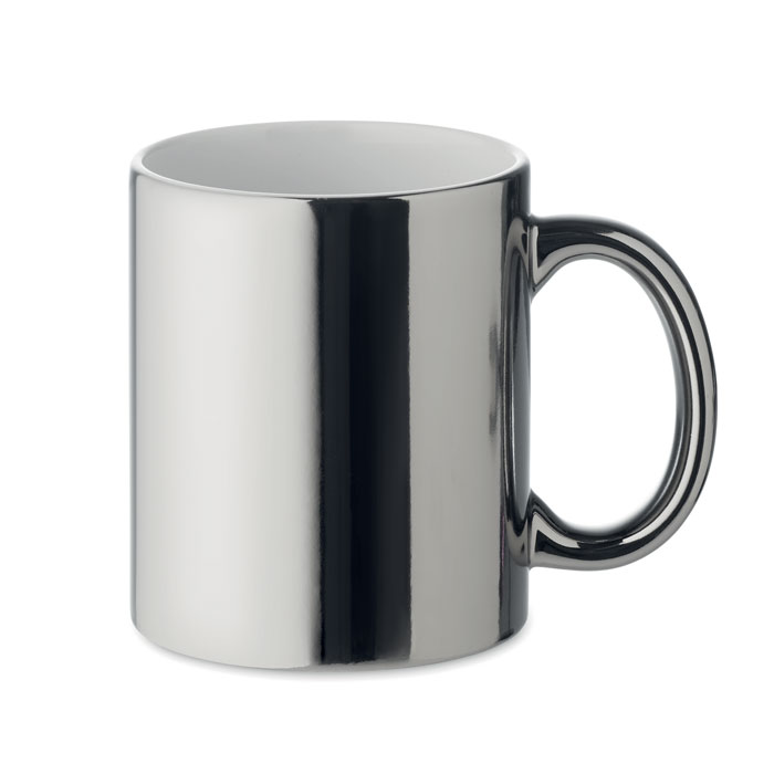 Taza cerámica de acabado metálico clásico 300ml - Totalán