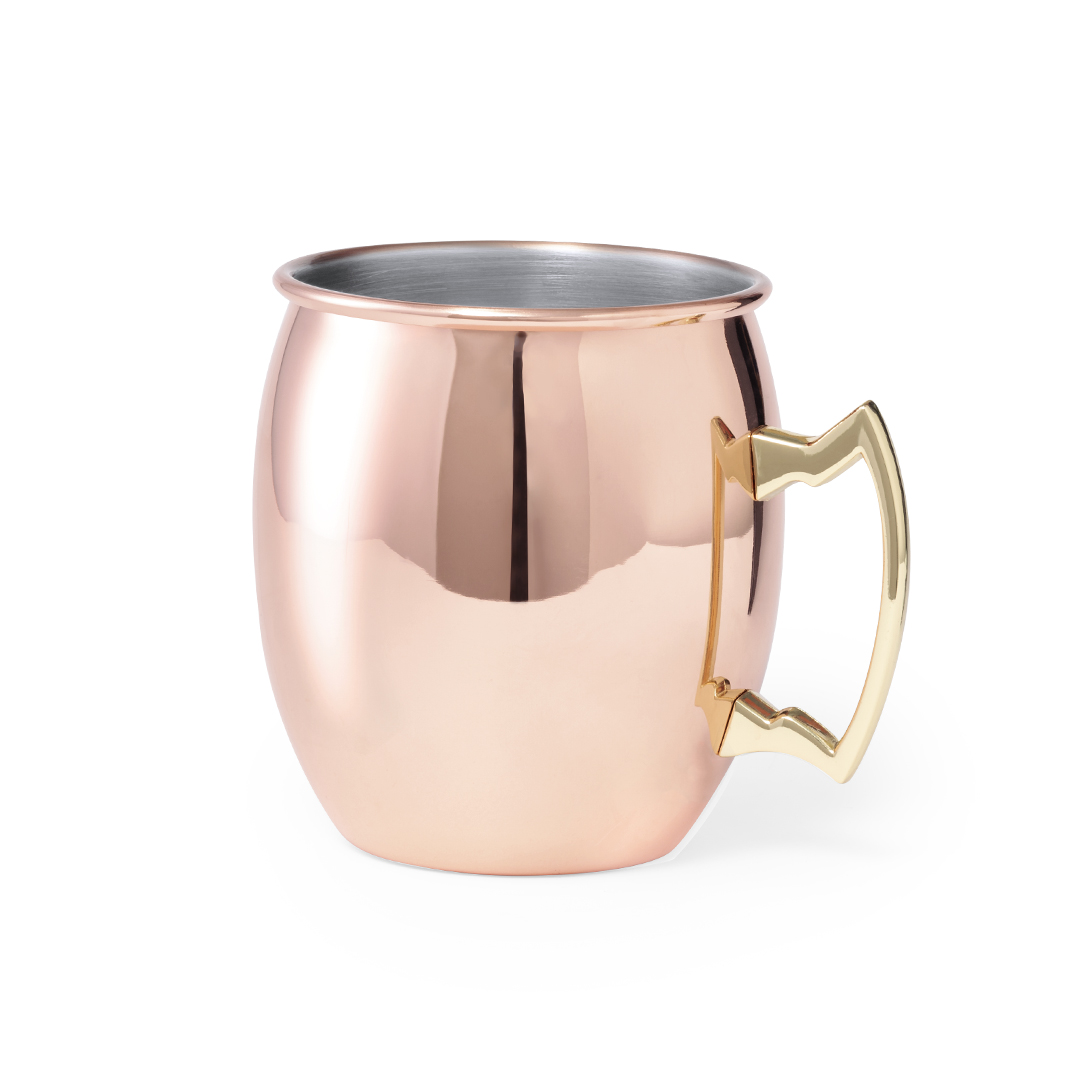 Taza de Acero Inoxidable Recubierta de Cobre Galvanizado 500ml - Longares