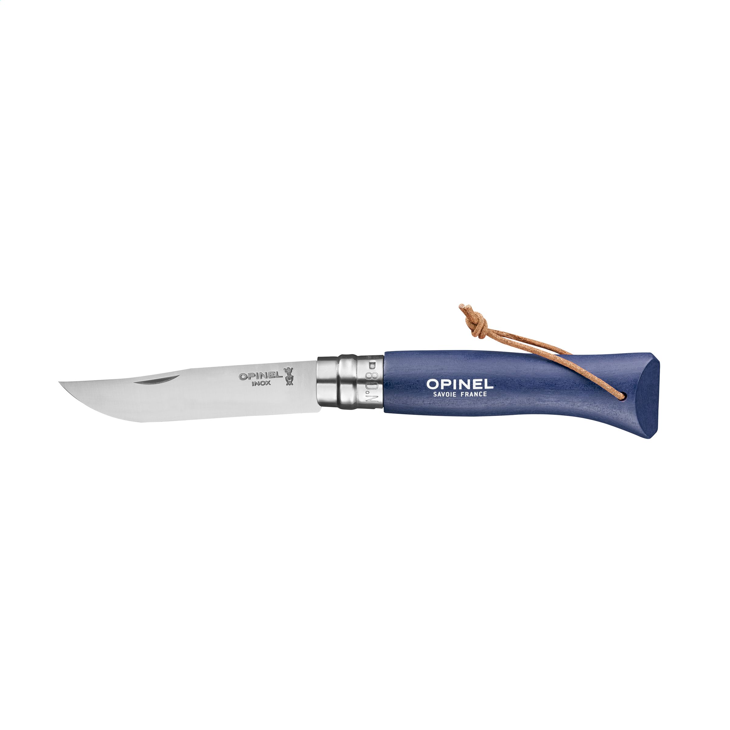 Cuchillo de bolsillo con mango de madera de haya y acero inoxidable de Opinel - Sant Joan de Labritja