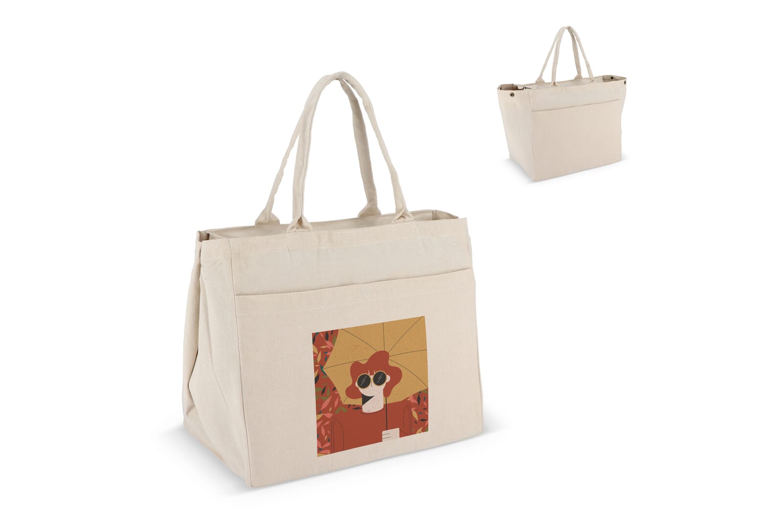 Bolsa de algodón con cremallera EcoSegura - Espartinas