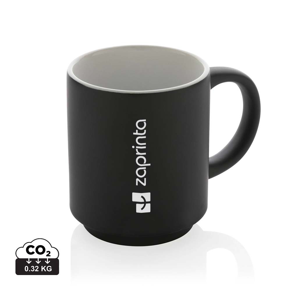 Tazas de Cerámica Apilables 180ml - Chipping Norton - Monóvar impreso con logotipo