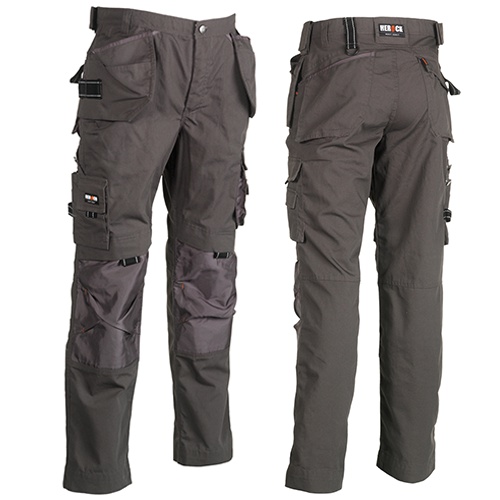 Pantalones de trabajo repelentes al agua con múltiples bolsillos - Mansilla de la Sierra