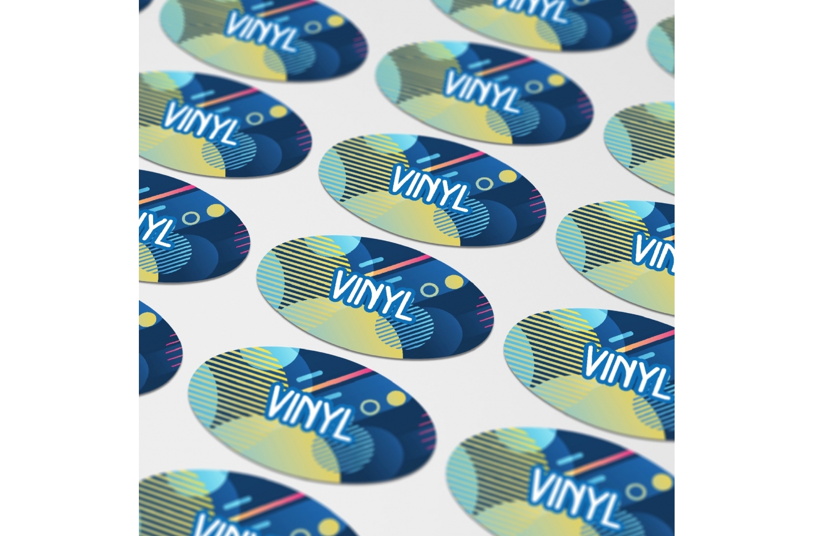 Vinyl Sticker Ovale 60x35mm