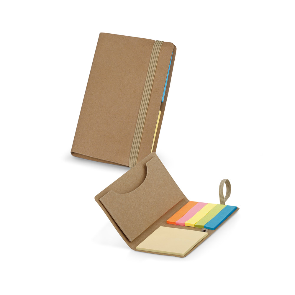 Cuaderno adhesivo de color con compartimento para tarjetas - Brentor - Biescas