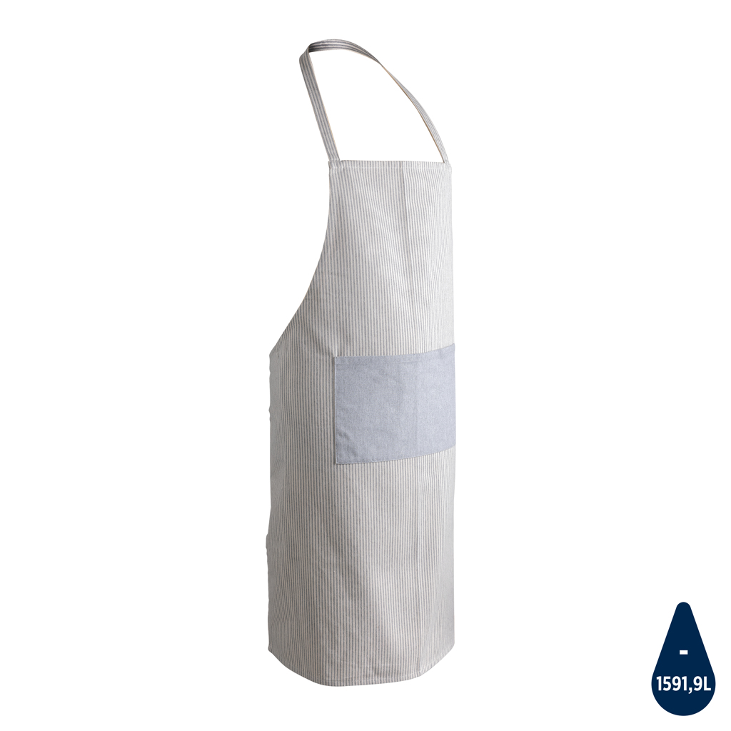 Delantal Reciclado AWARE™ de 280gr Algodón - Teruel impreso con logotipo
