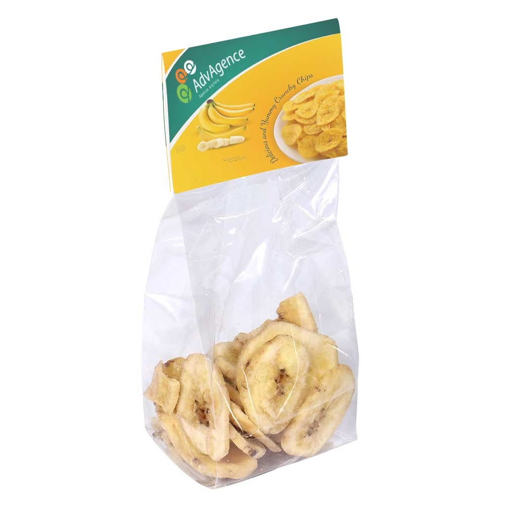 Bolsa transparente llena de chips de plátano - Honeybourne - Ariany
