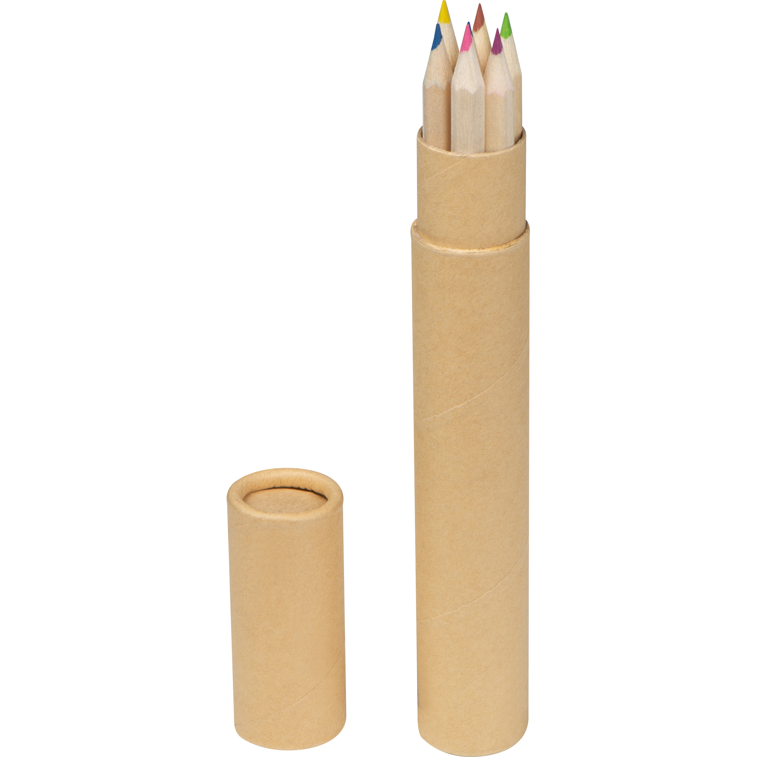 Conjunto de lápices de madera de colores con impresión de logo - Socuéllamos