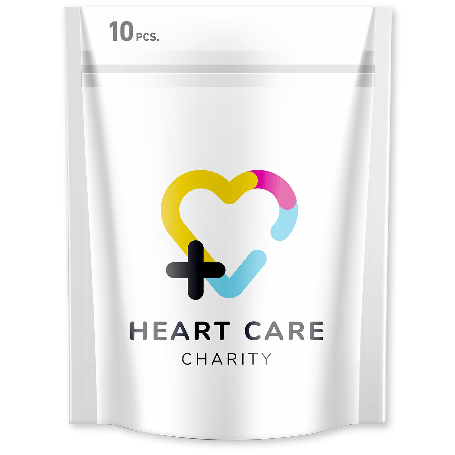 10 tiritas con estuche de papel impreso a todo color