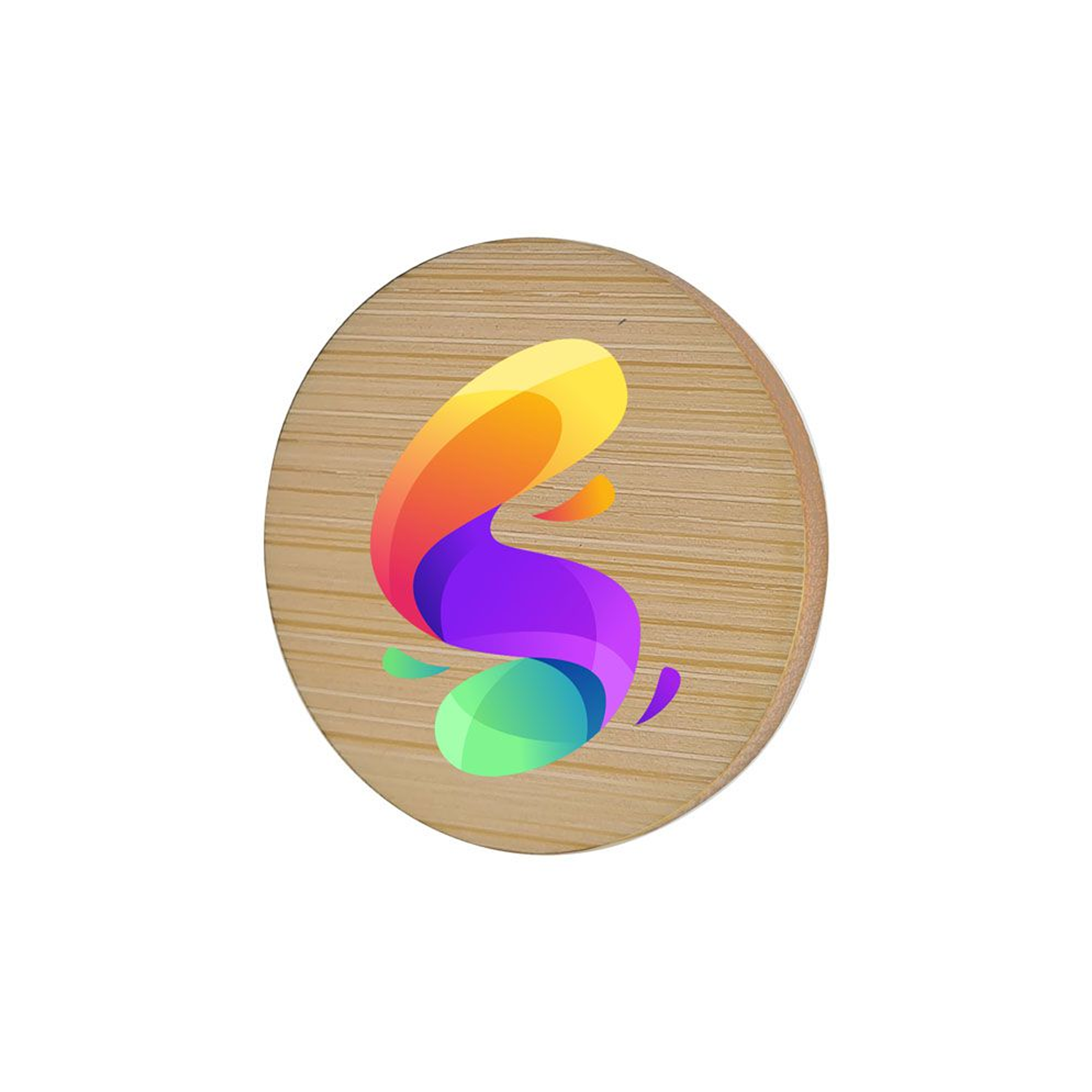 Insignia Redonda de Bambú - Viver i Serrateix