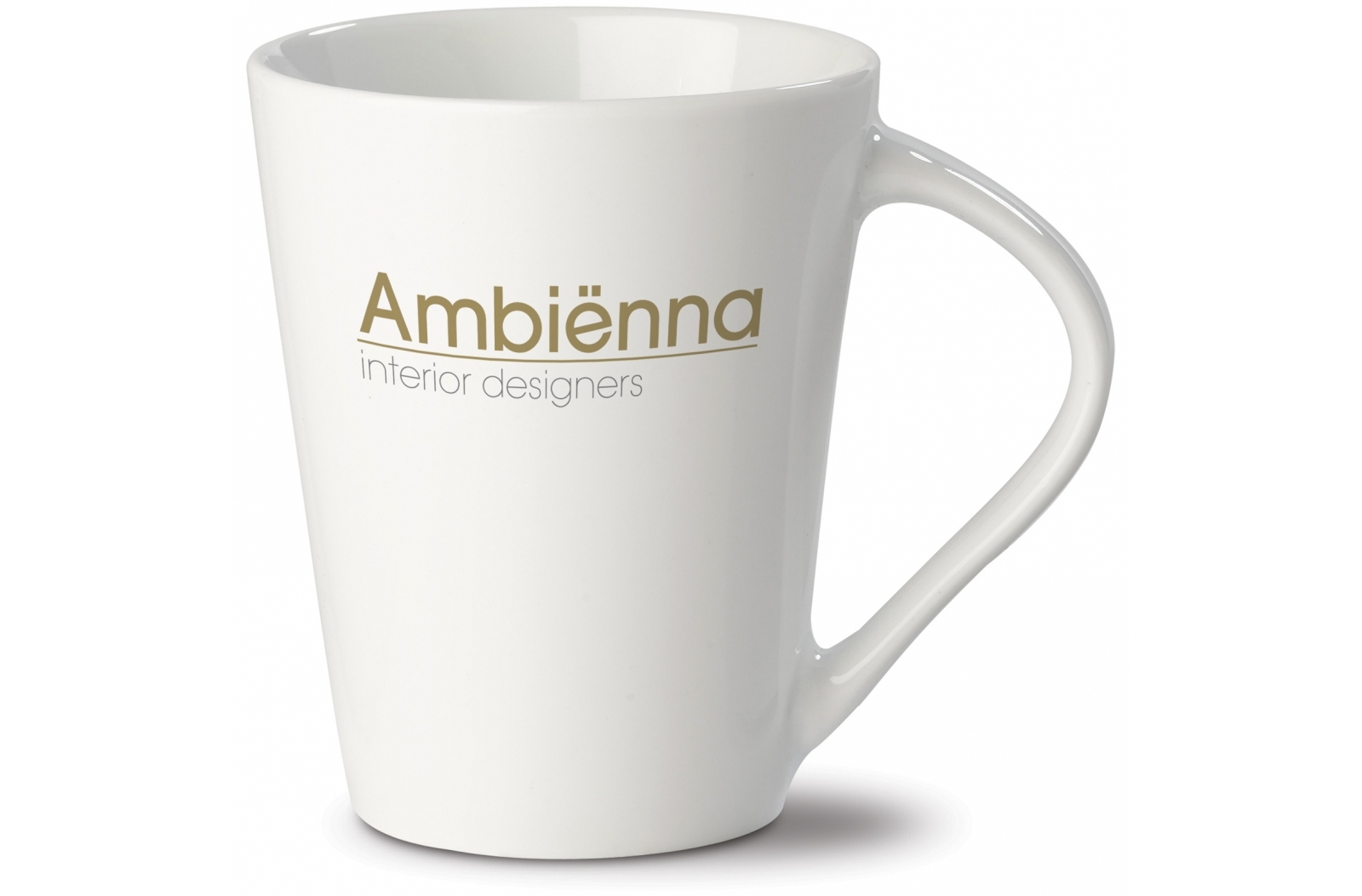 Taza Cónica de Porcelana Blanca 250ml - Escorca