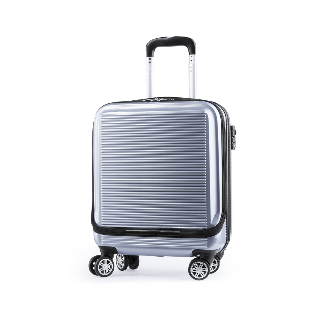 Carrito de Negocios Plateado con Candado TSA y Bolsillo Acolchado para Portátil - El Puerto de Santa María